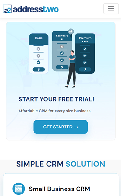 AddressTwo sales pipeline tracking screen