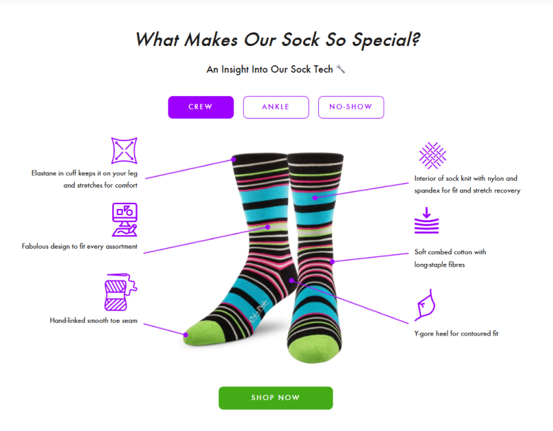 Cole and Parker B2B storefront homepage