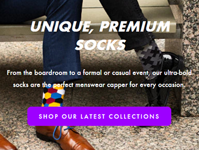 Cole and Parker category hierarchy and brand showcase