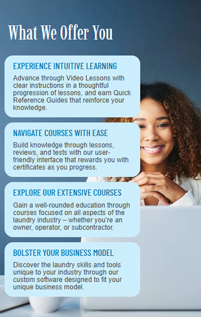 Laundry University student dashboard and progress