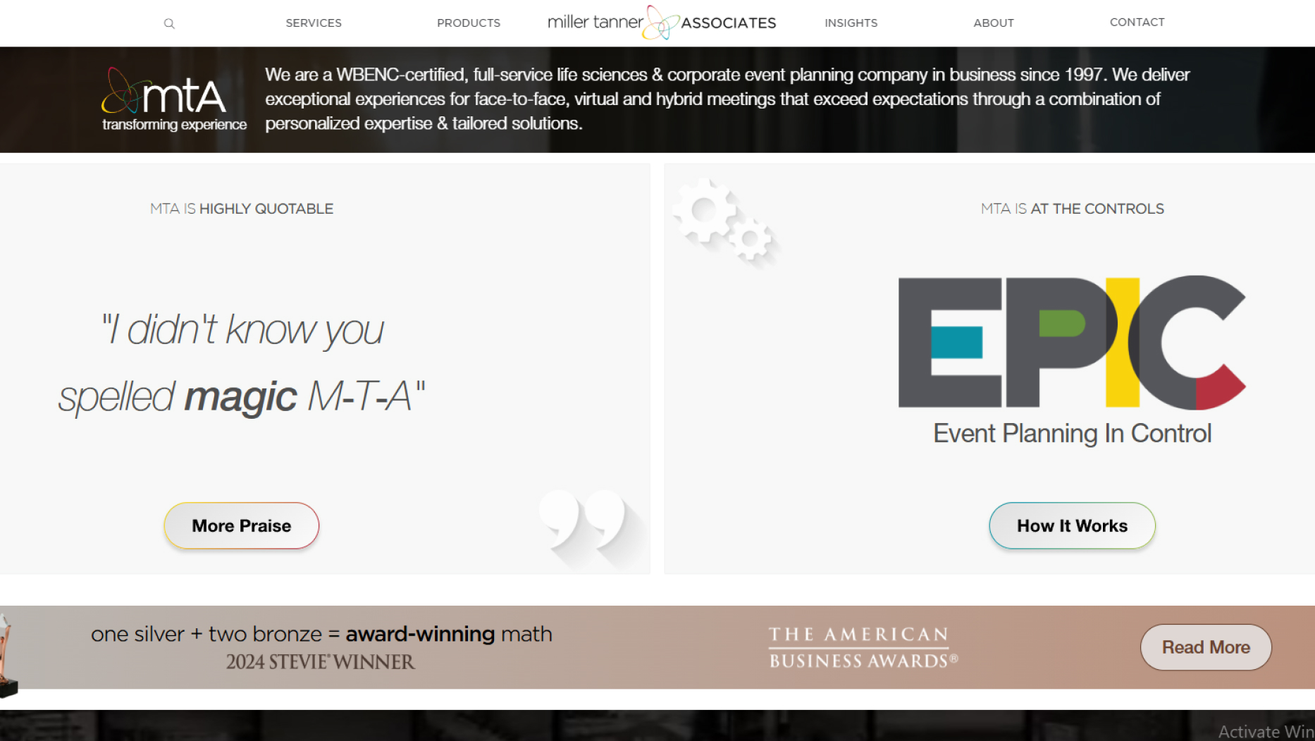 Miller Tanner Associates life sciences event platform interface
