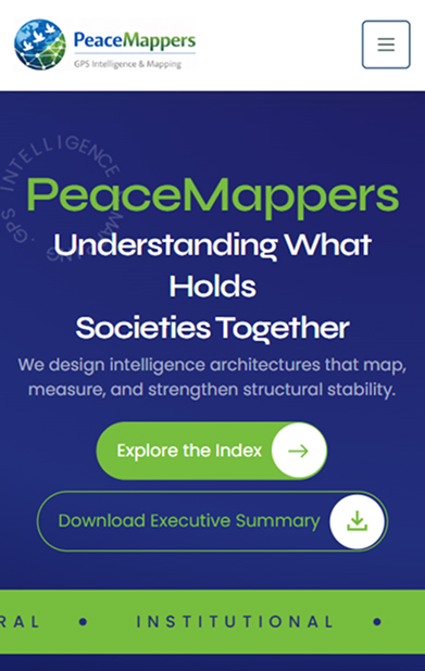 PeaceMappers analytics workspace overview