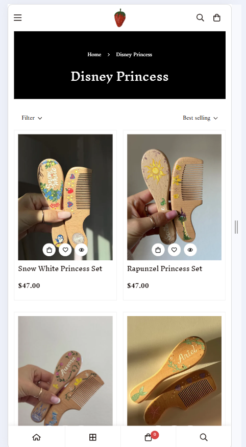 Popppyn product page with variant selection