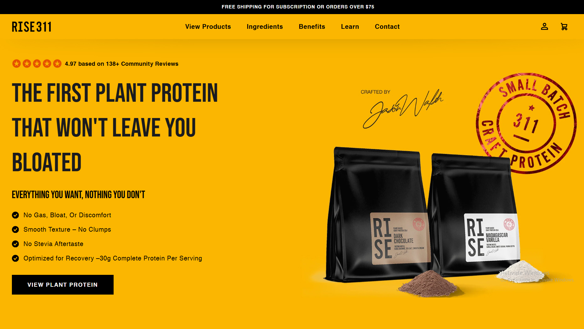 RISE311 Shopify storefront