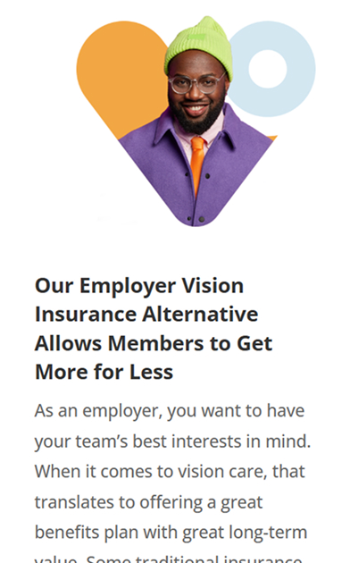 Vision Care Direct plan enrollment workflow