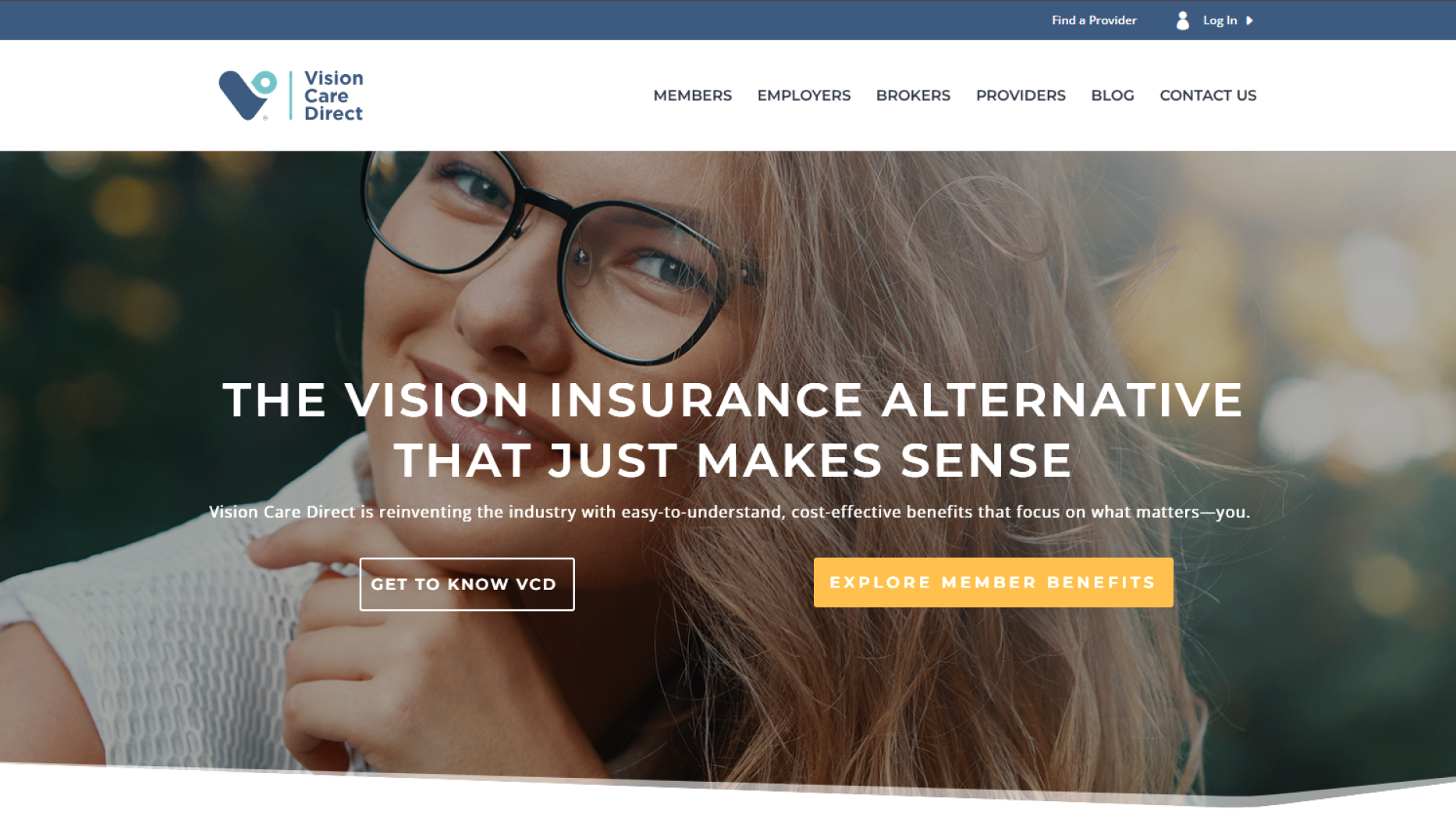 Vision Care Direct SaaS and mobile platform interface
