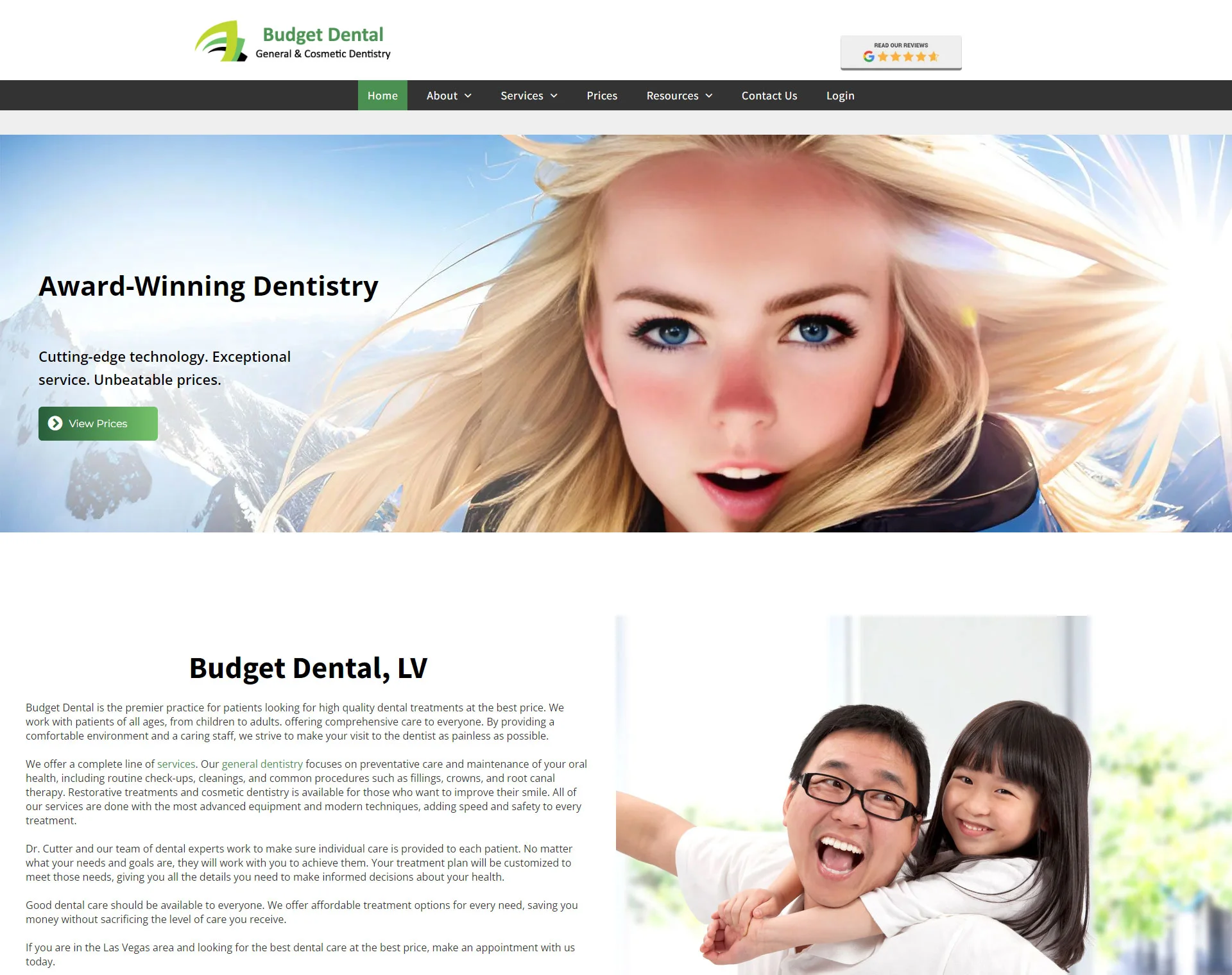 Budget Dental - responsive website development company