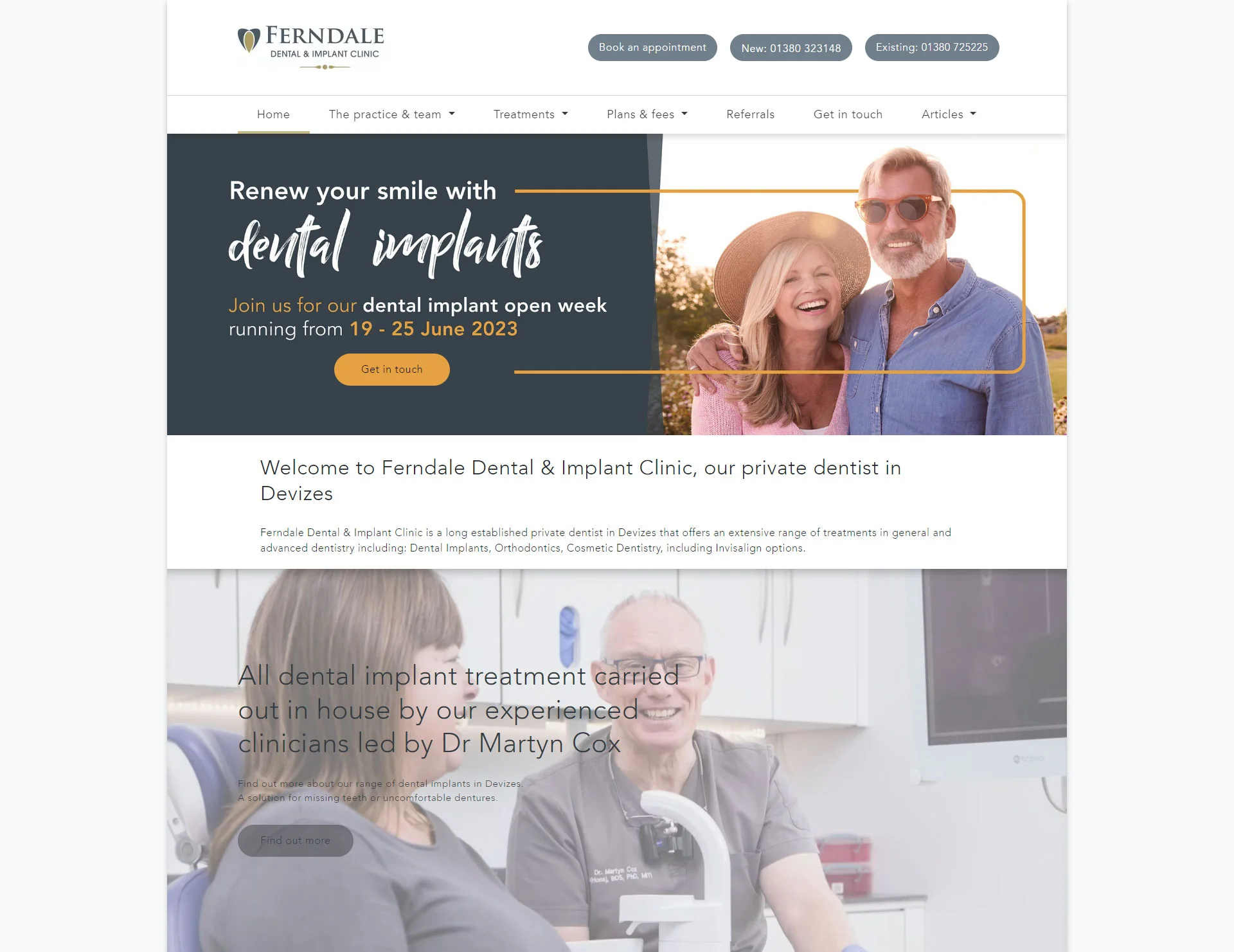 Ferndale Dental Clinic - php development services