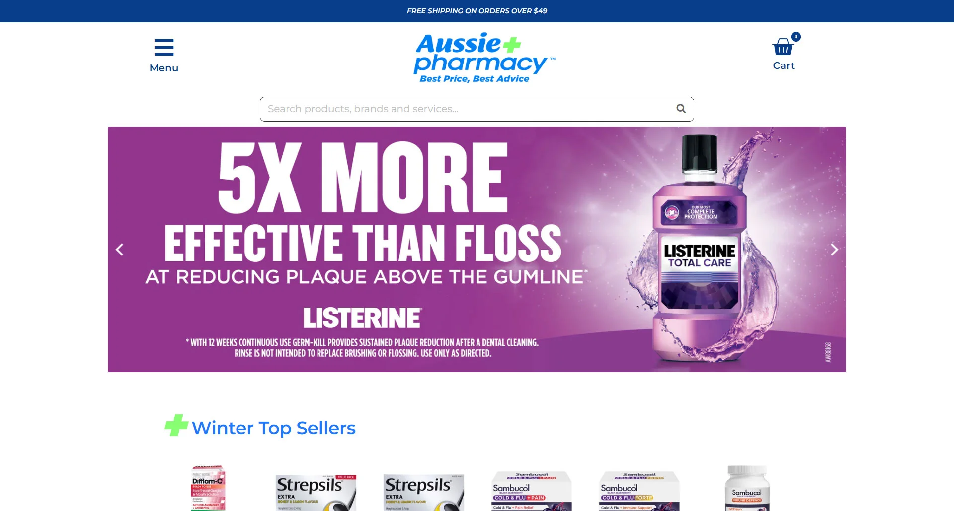 Aussie pharmacy - ecommerce portfolio