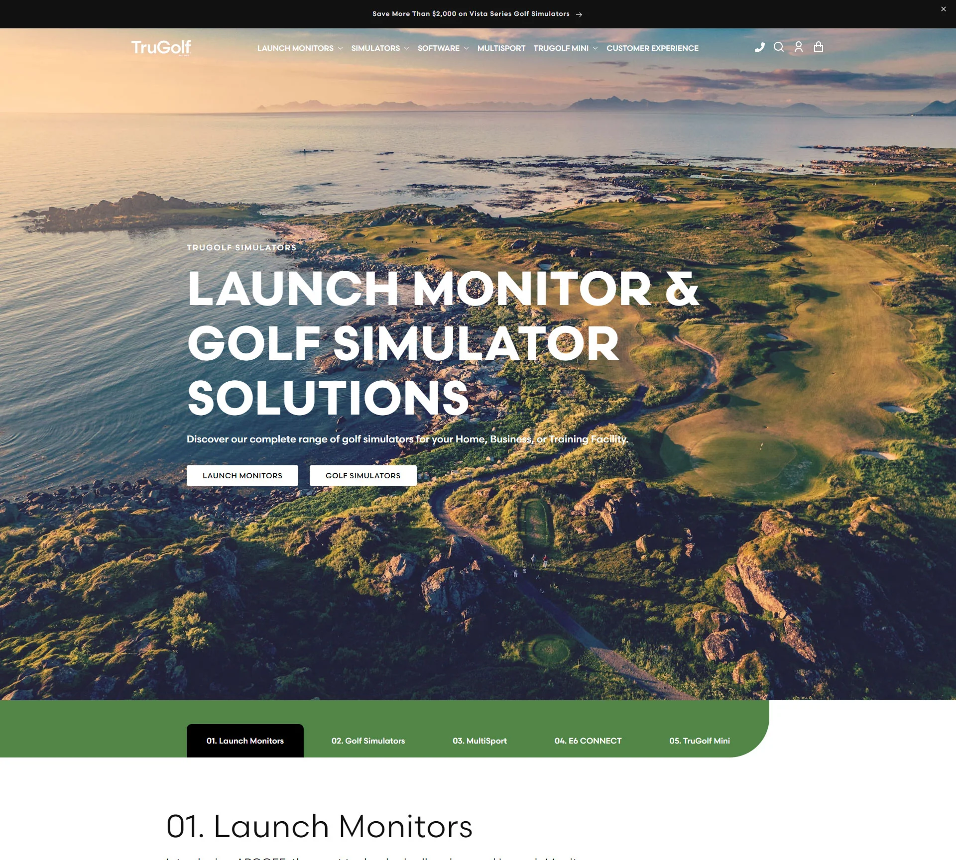 Tru Golf - shopify website development services
